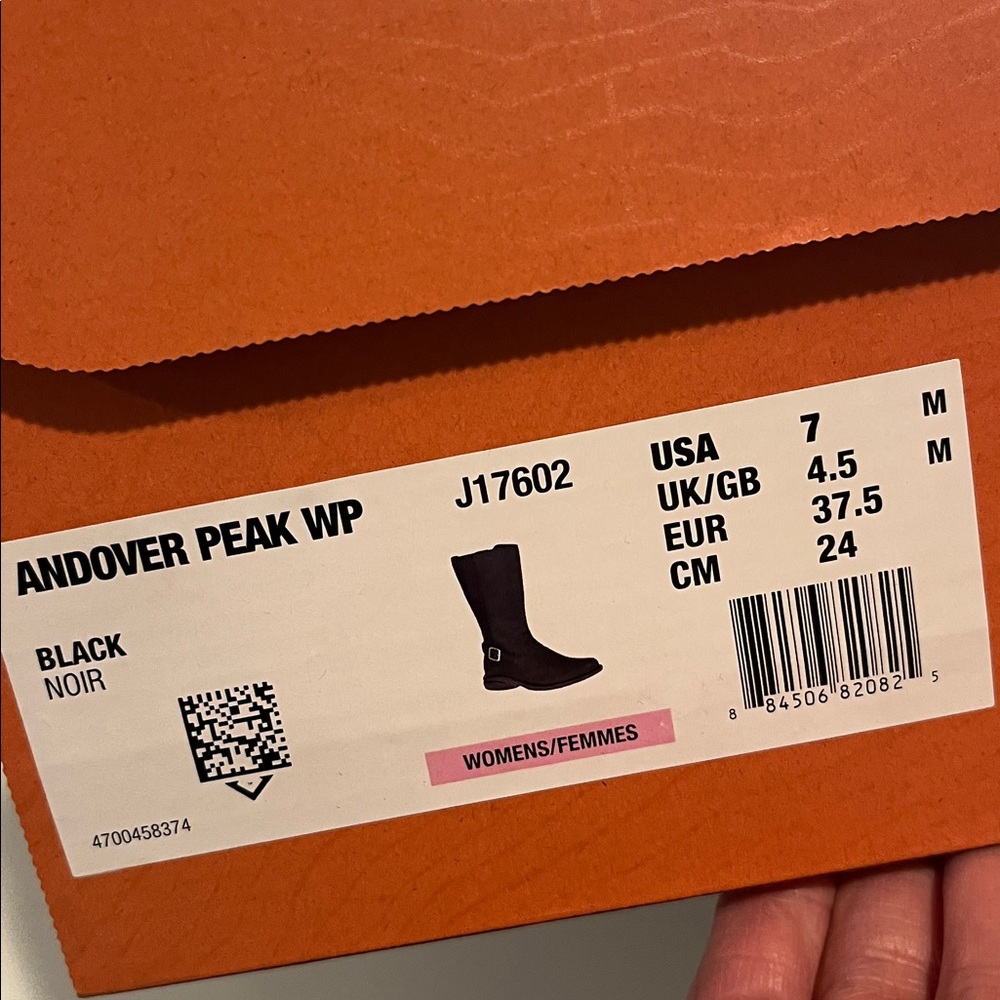 Merrell Andover Peak WP (Waterproof) Boots - Black - Picture 3 of 11